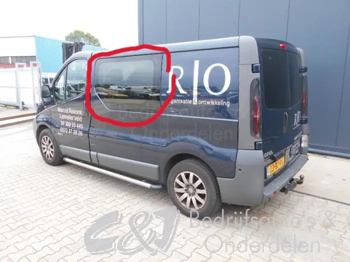 Extra Ruit 2Deurs links-achter Opel Vivaro